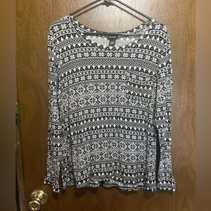 Justify Winter Pattern Long Sleeve Tee